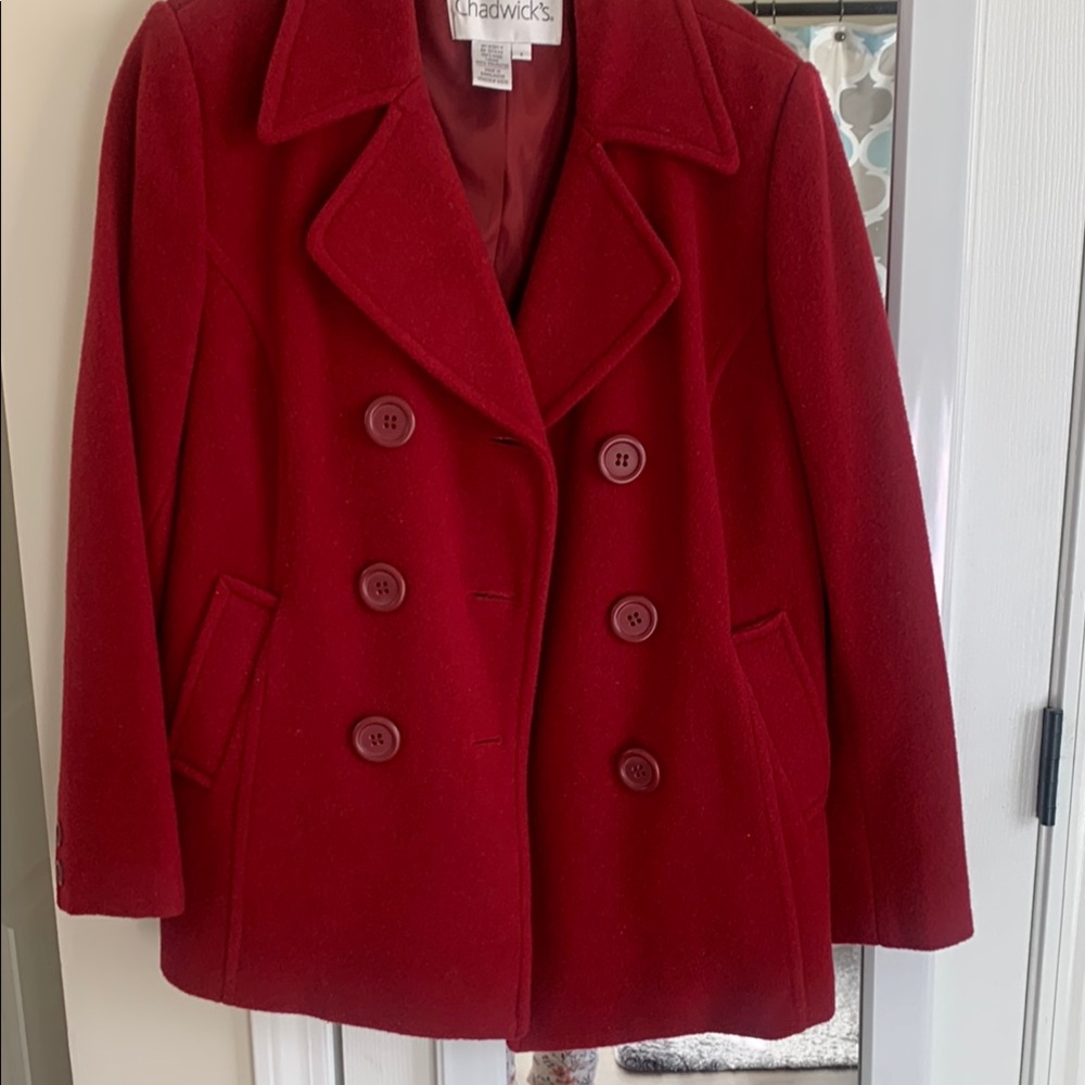 Chadwicks Women's Red Peacoat
